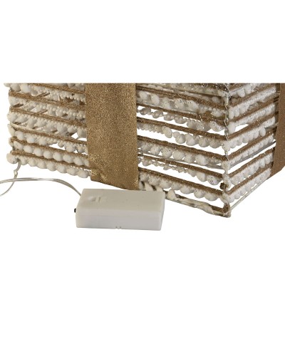 Christmas Decoration DKD Home Decor, 3 Pieces White and Gold, 25x25x25 cm for Magical Parties
